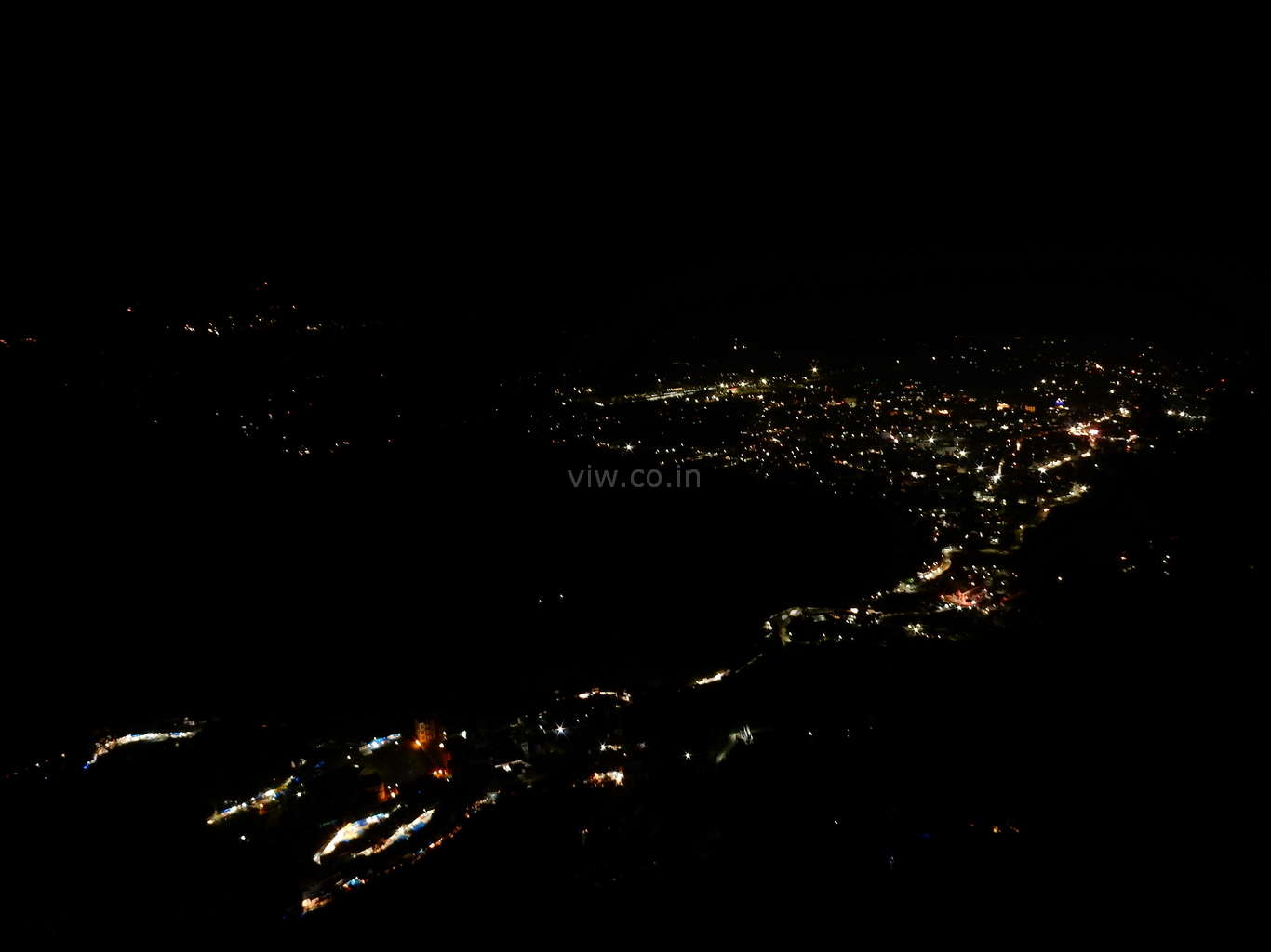 Night view of Katra from Adhkuwari