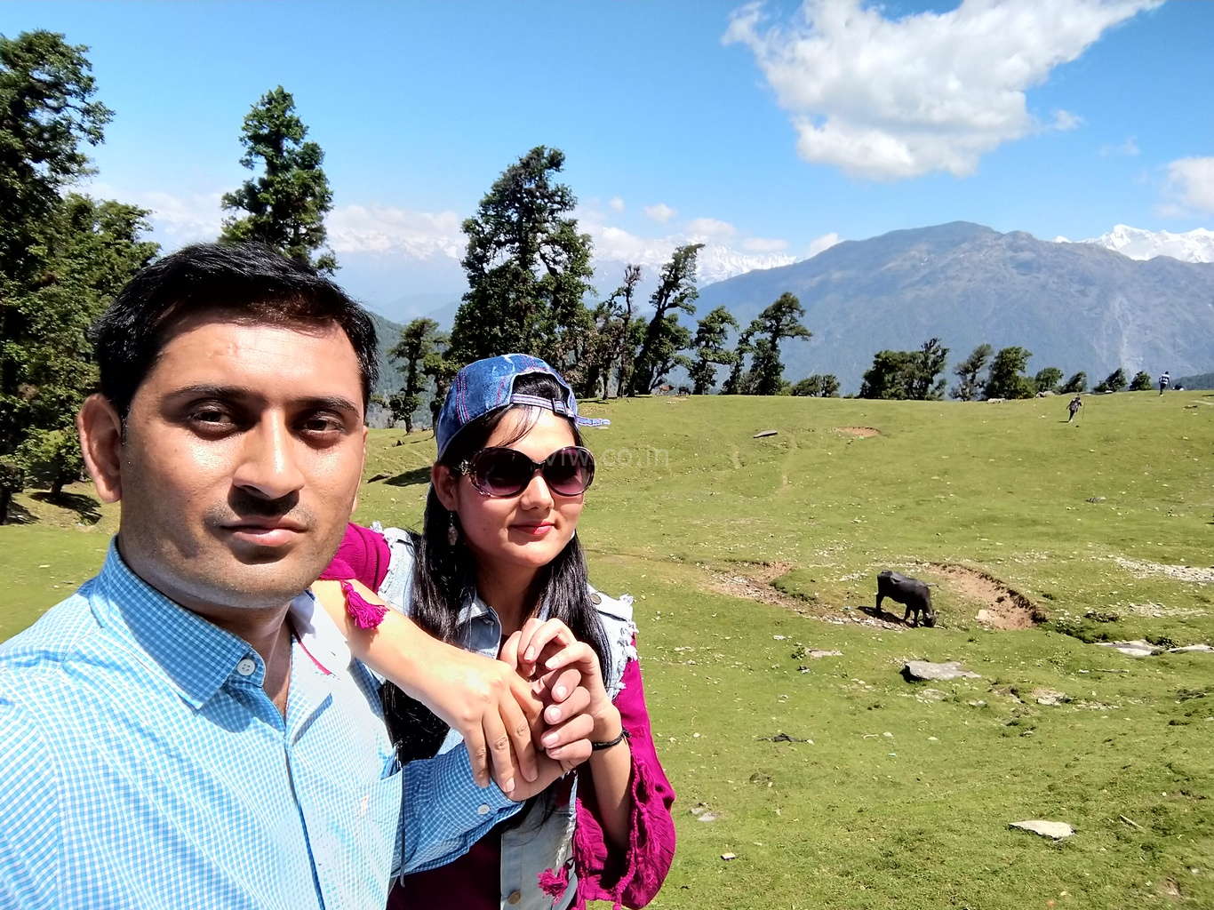 Time for a selfie with beauty of nature in lap of worlds highest shiva temple trek of tungnath