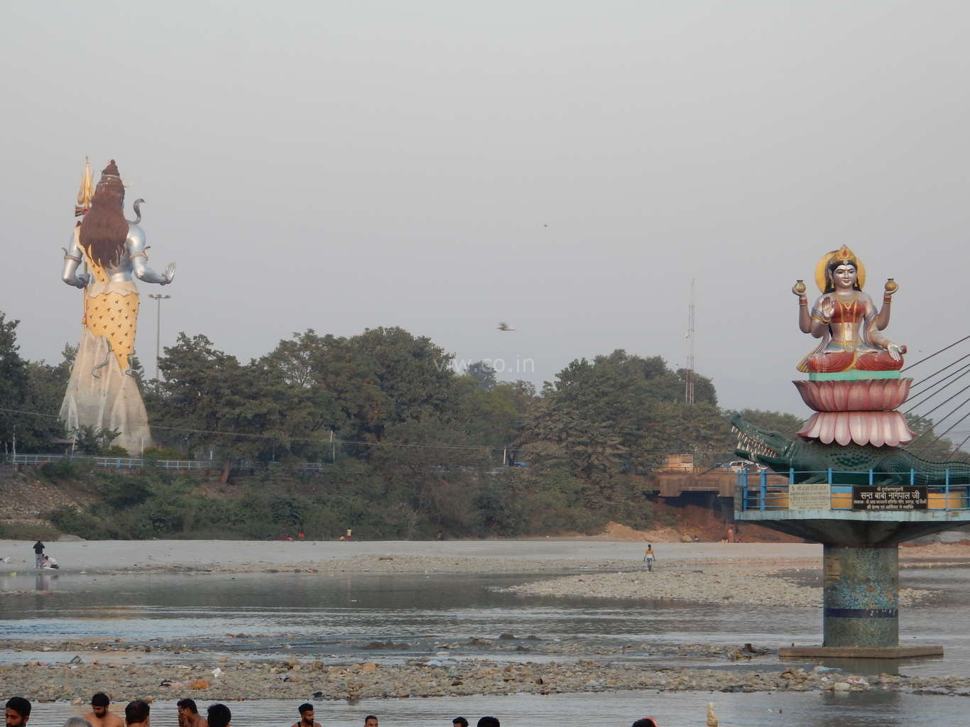 Maa Ganga Devi Statue and High Shiva statue