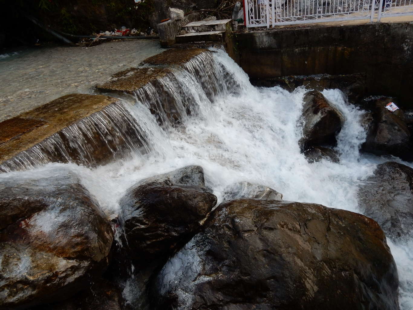 High speed water stream at Banganga, Katra