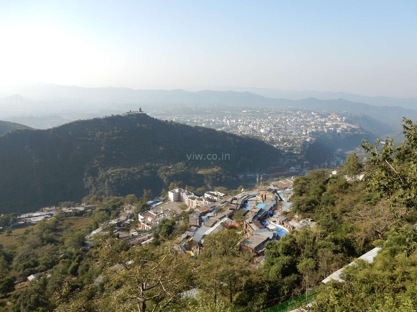 Aerial view of Katra from Adhkuwari